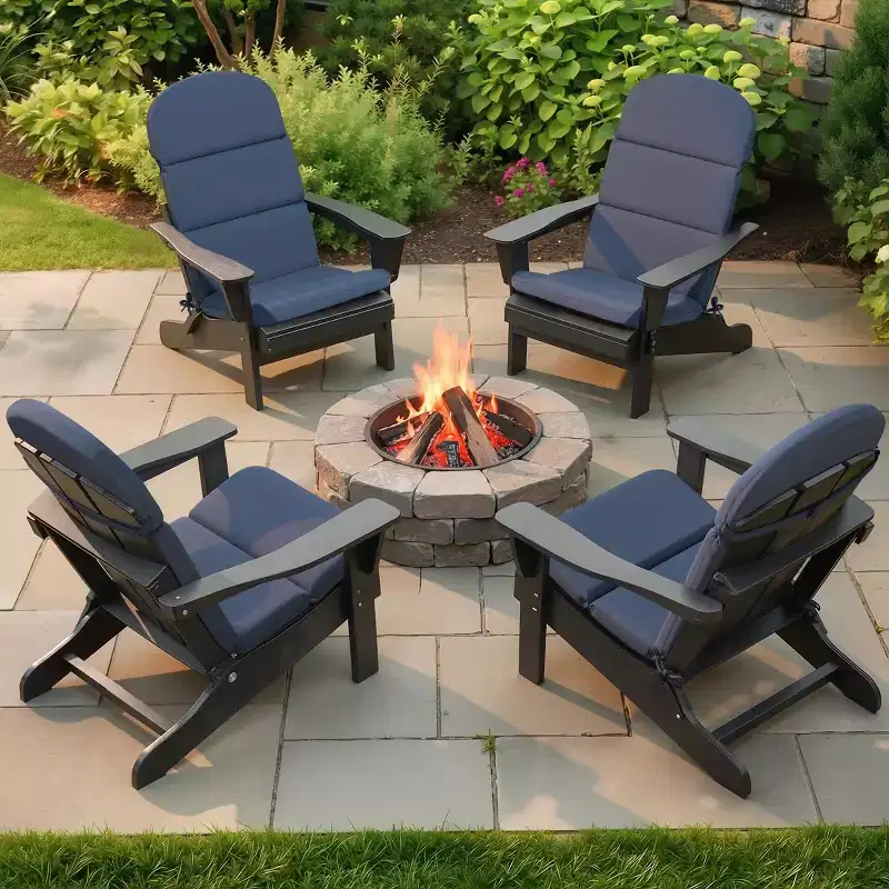 Crestlive Products Adirondack Chair Cushion High Back Patio Water Resistant Fade Resistant