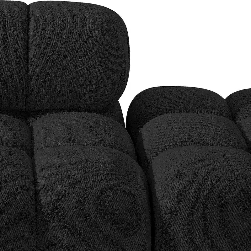 Meridian Furniture Ames 170 Boucle Fabric Upholstered 5pc. Modular Sofa