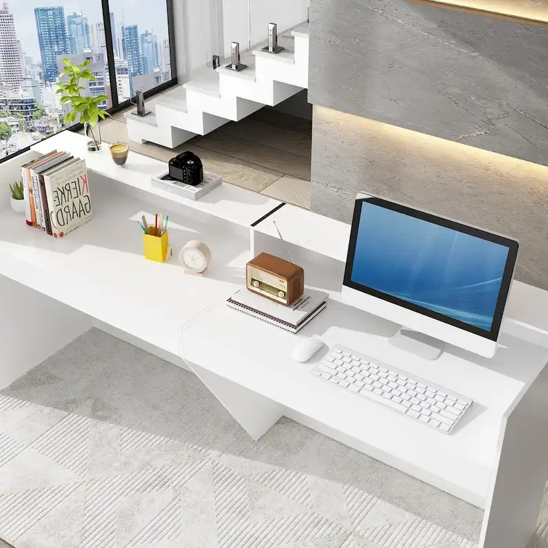 Reception Desk with Counter, Modern Front Desk Reception Room Table