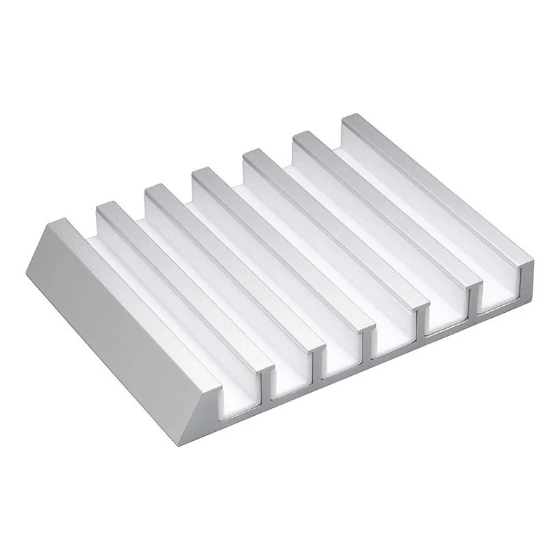 Aluminum Multi-Device Stand, Black / White, Holds Up to 6 Devices