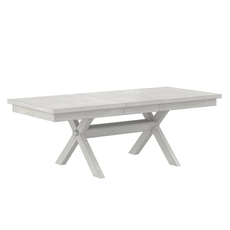 VECELO 90 Inch Modern Solid Wood Rectangular Extendable Dining Table