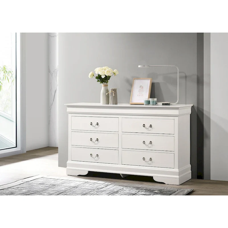 Louis Phillipe 2 6-Drawer Dresser