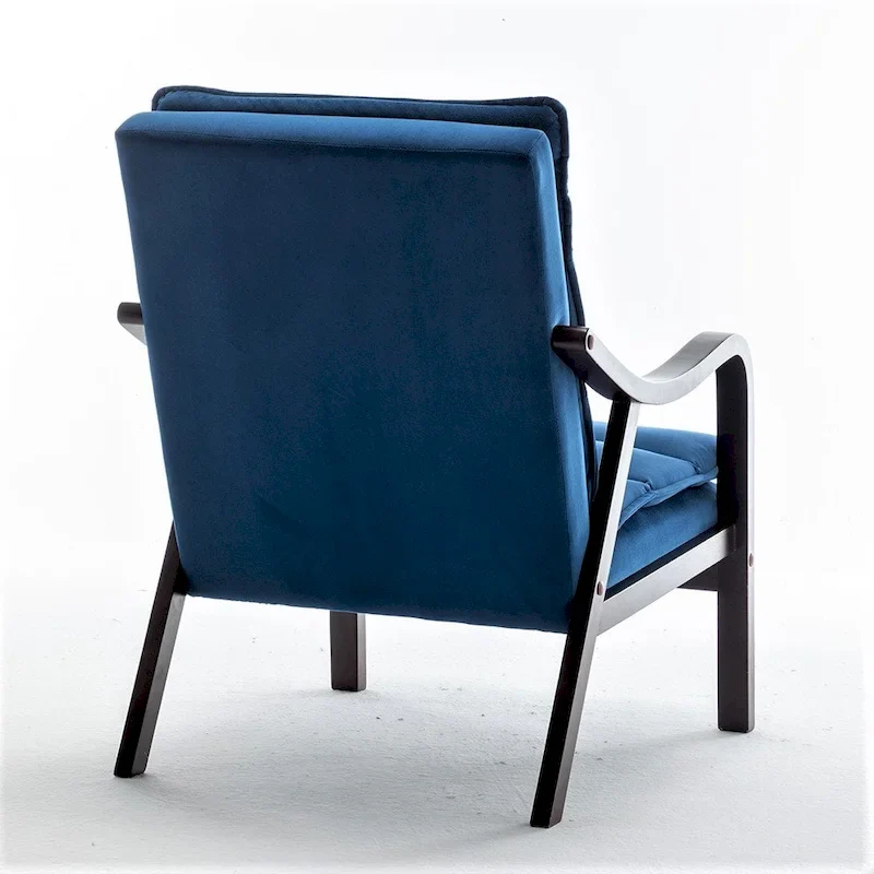 Clovis 24.8 Wide Mid-Century Modern Velvet Armchair