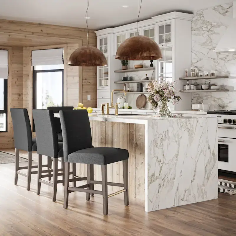 Laura Upholstered 25 Counter Height Bar Stool