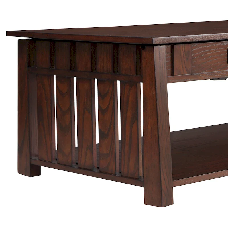 DH BASIC Mission 46-inch Wood Lift Top Coffee Table