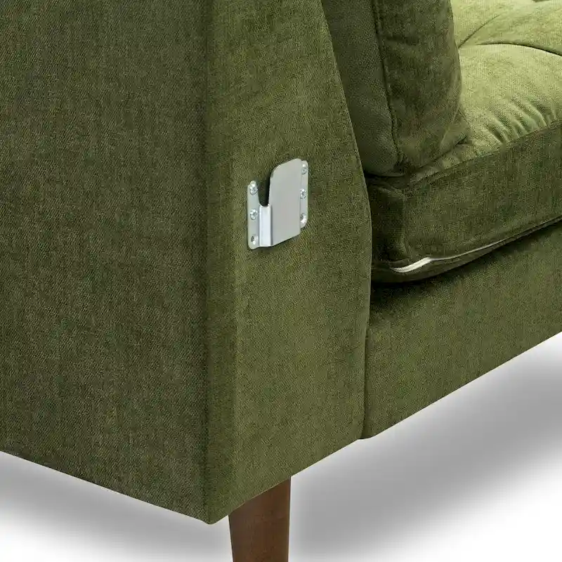 104.5 Fabric right-side sectional sofa