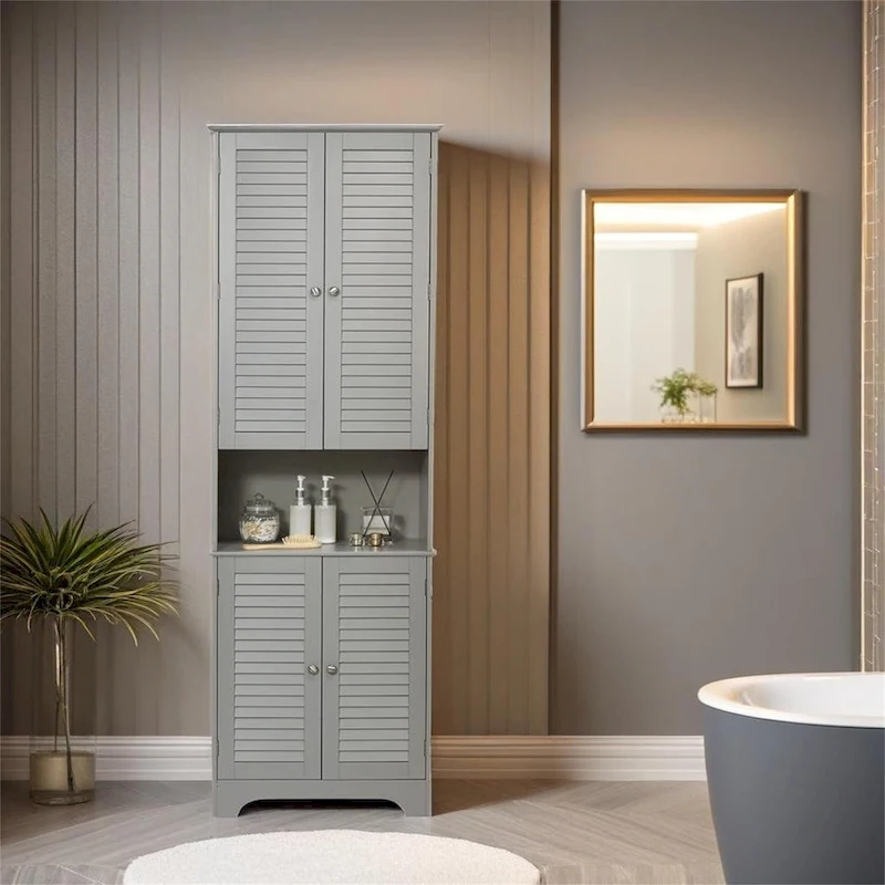 Tall Narrow Bathroom Storage Cabinet