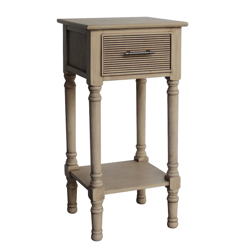 Vera French Country End Accent Table With Storage