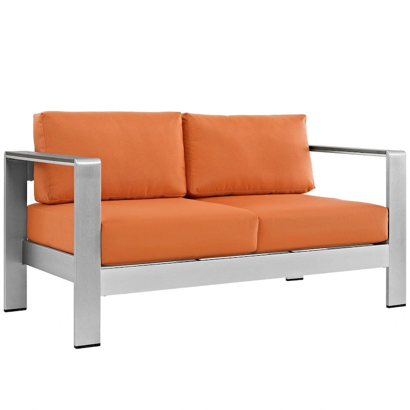 Shore 4-piece Outdoor Patio Aluminum Sectional Sofa Set