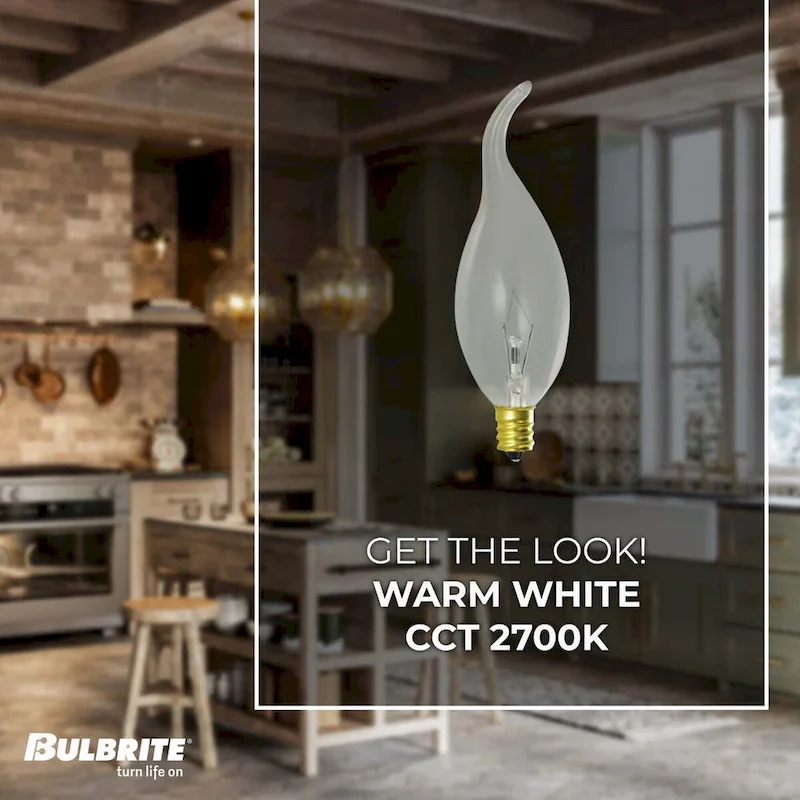 Bulbrite Pack of (14) 25 Watt Dimmable Clear CA11 Candelabra (E12) Incandescent Bulb