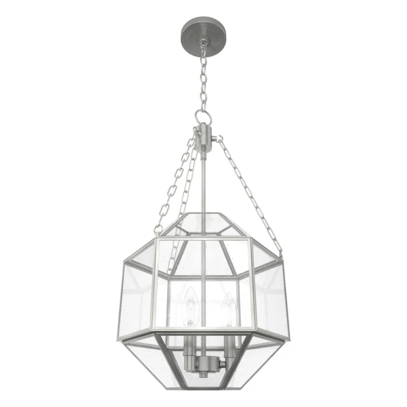 Hunter 15  Indria 3-Light Pendant - Dining Room, Island, Entry - Industrial, Transitional, Geometric