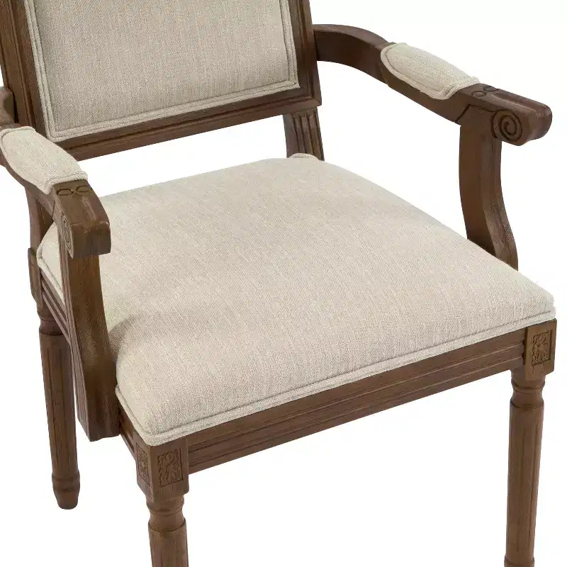 Christopher Knight Home Louis Traditional Rubberwood Upholstered Dining Chair (Set of 2)