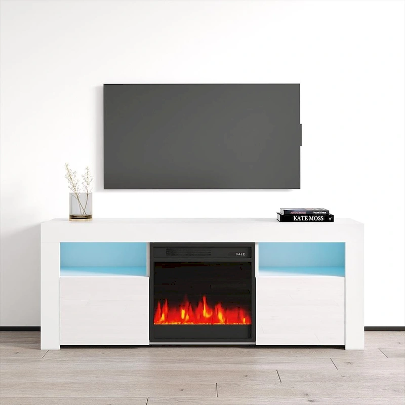 Copper Grove Qorasuv 58-inch Electric Fireplace TV Console
