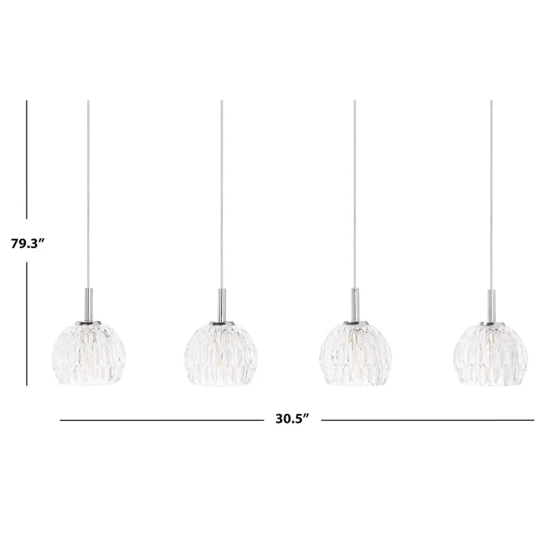 SAFAVIEH Lighting Mura Pendant - 30.5 x4.5 x11.25-79.25  - Antique White - 31Wx5Dx79H
