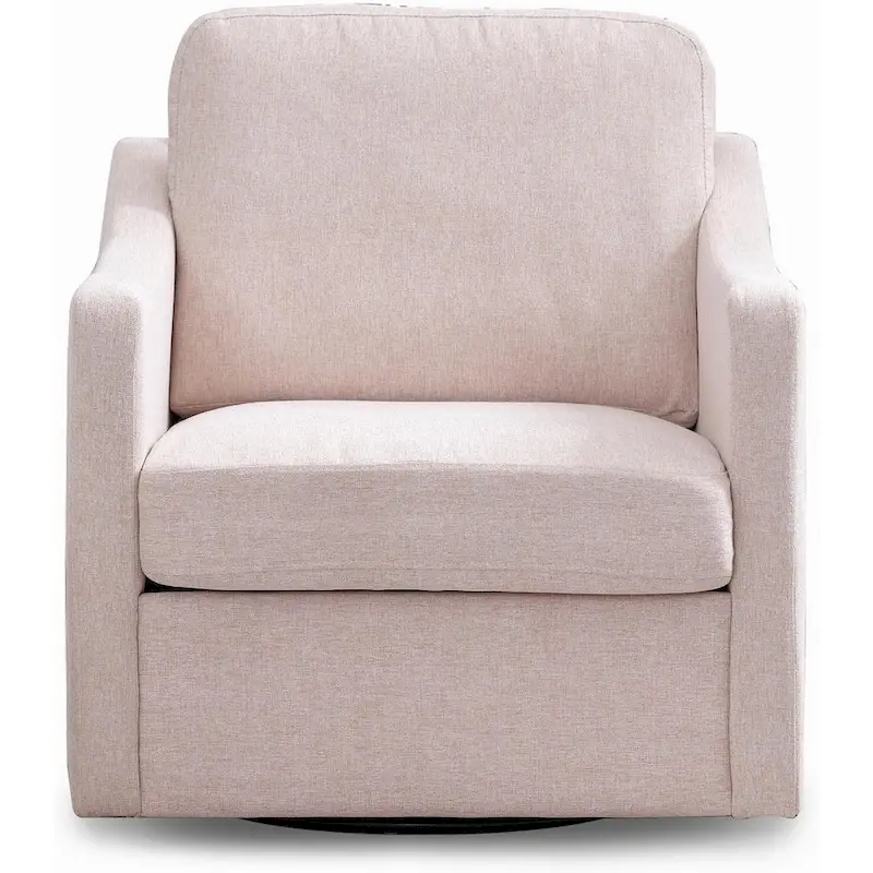 Mixoy 360 Degree Swivel Accent Sofa Chair,Linen Square Armchair