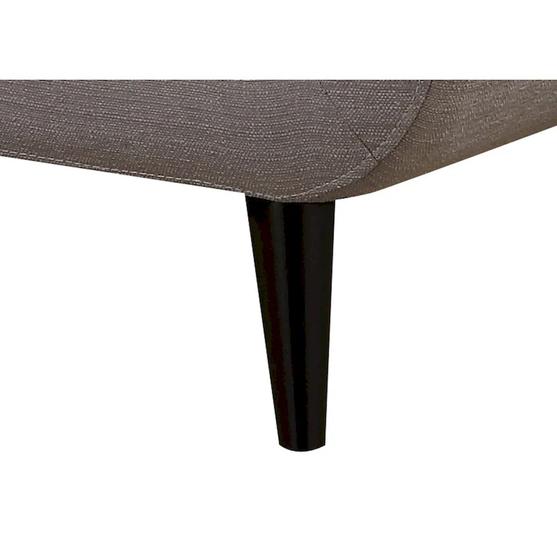 Crystal Mid-Century Modern Grey Sofa