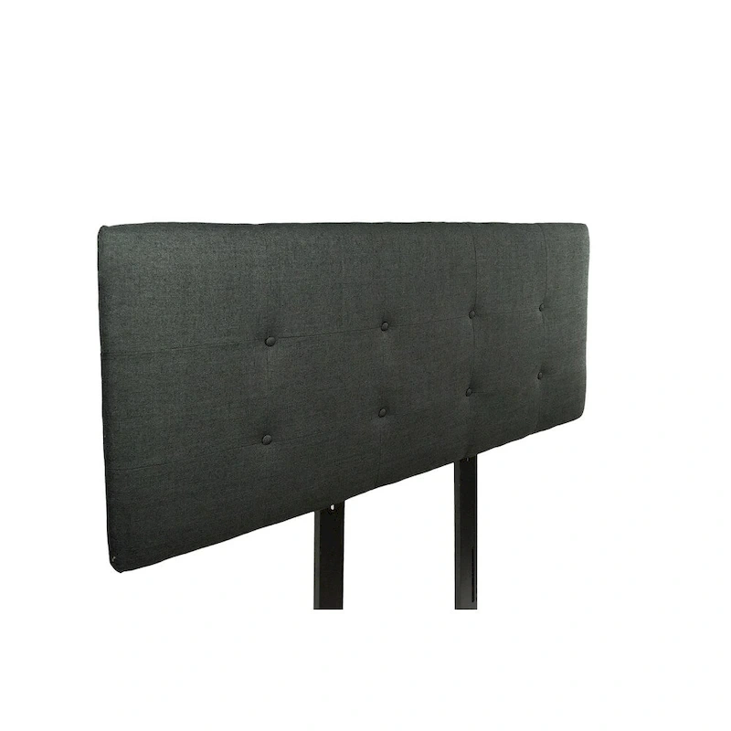 MJL Furniture Ali Button-tufted Allure Charcoal Upholstered Headboard