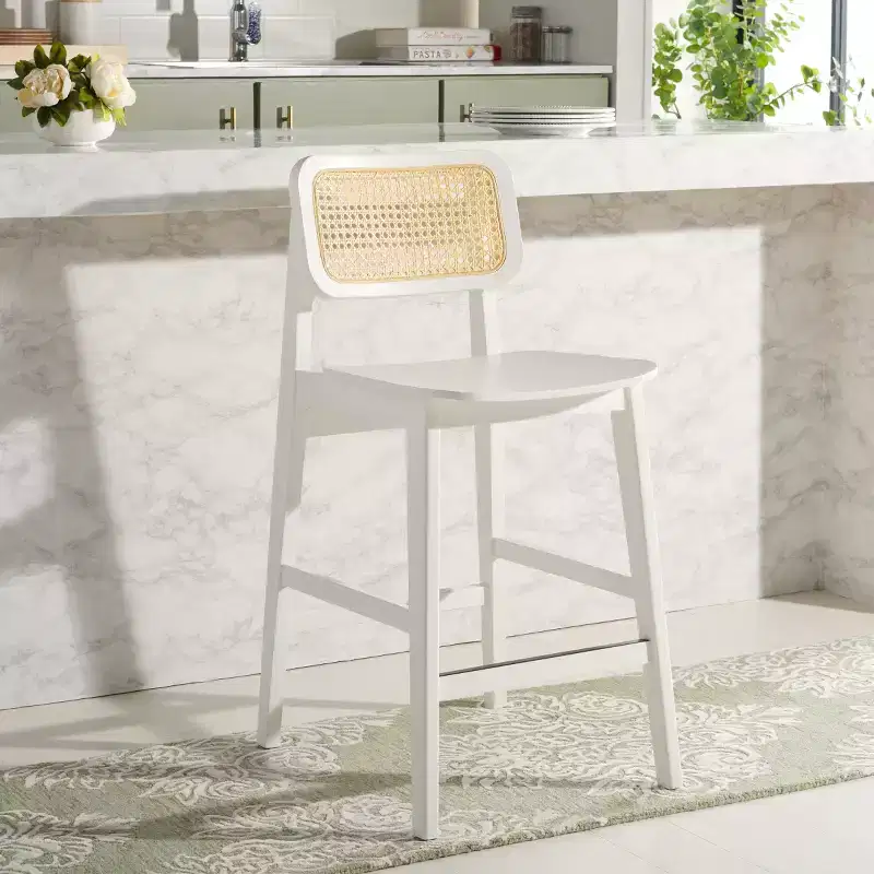 Luz Cane Counter Stool - BST1509 - Safavieh