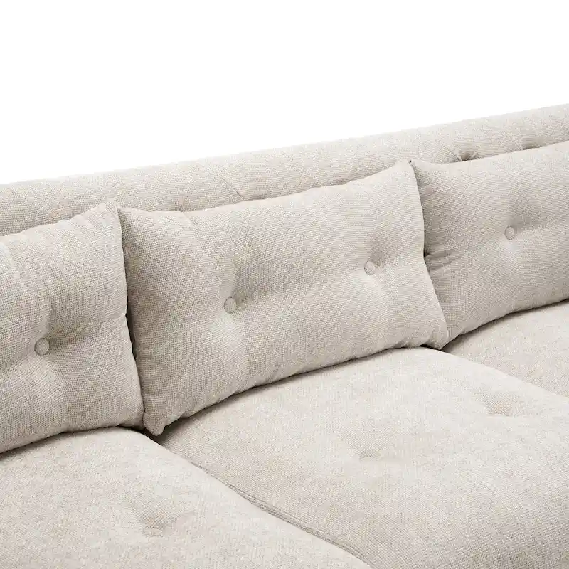 Modern Upholstered Tufted Sofa Couch