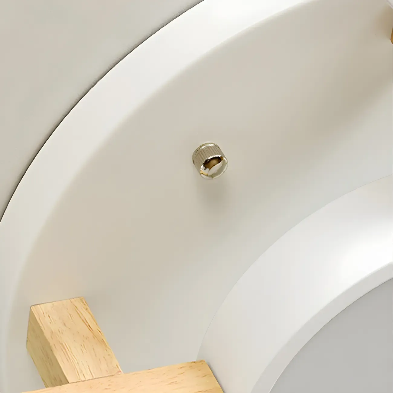 Green Drum Shade Semi Flush Ceiling Light 3-Gear Dimming