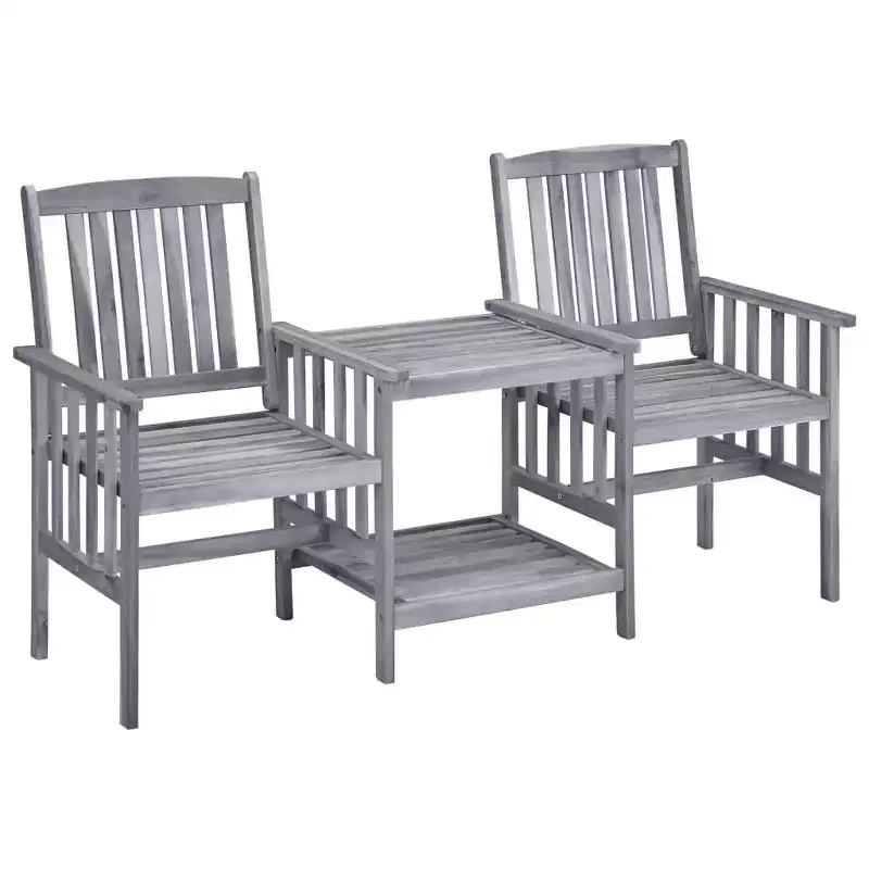 vidaXL Patio Chair With Tea Table