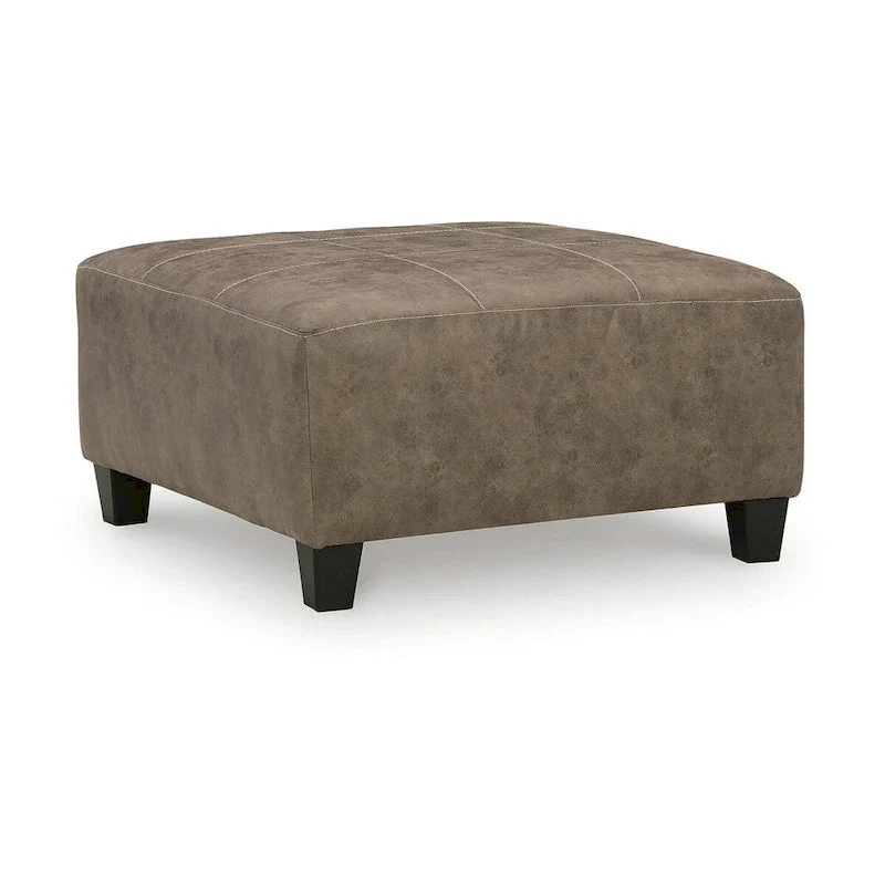 Signature Design by Ashley Navi Fossil Oversized Accent Ottoman