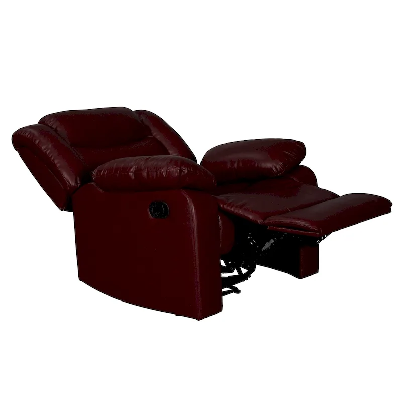 Manual Reclining 3-Piece Living Room Sofa Set - Sofa with Dropdown Table, Loveseat with Console, and Recliner