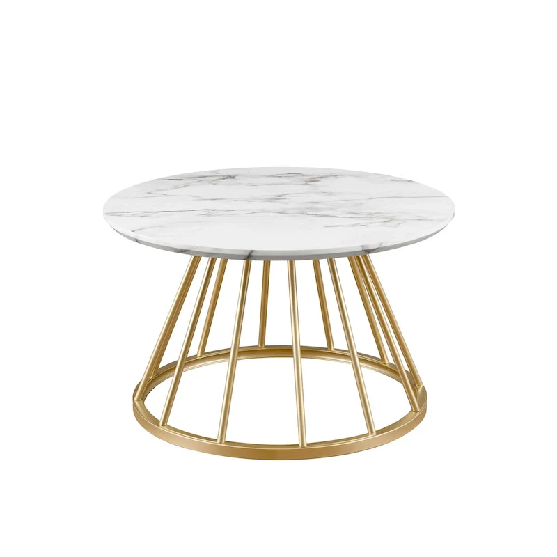 Modern 30-inch Round Coffee Table