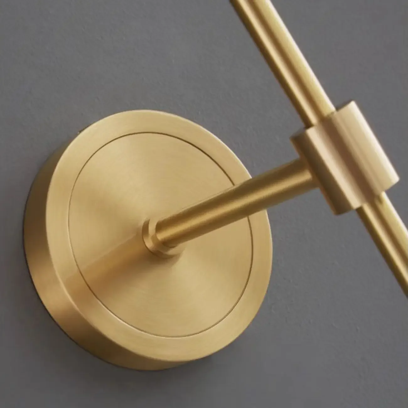 Modern Black Wall light with Sintered Stone Shade