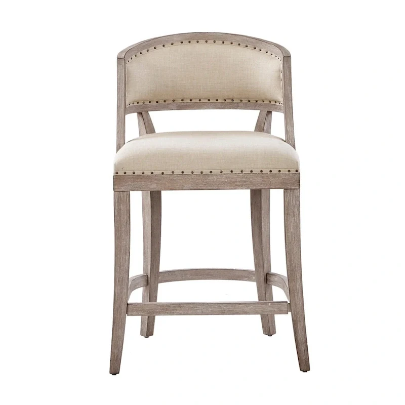 Madison Park Wheatley Natural Counter Stool - 21W x 24.5D x 37.25H
