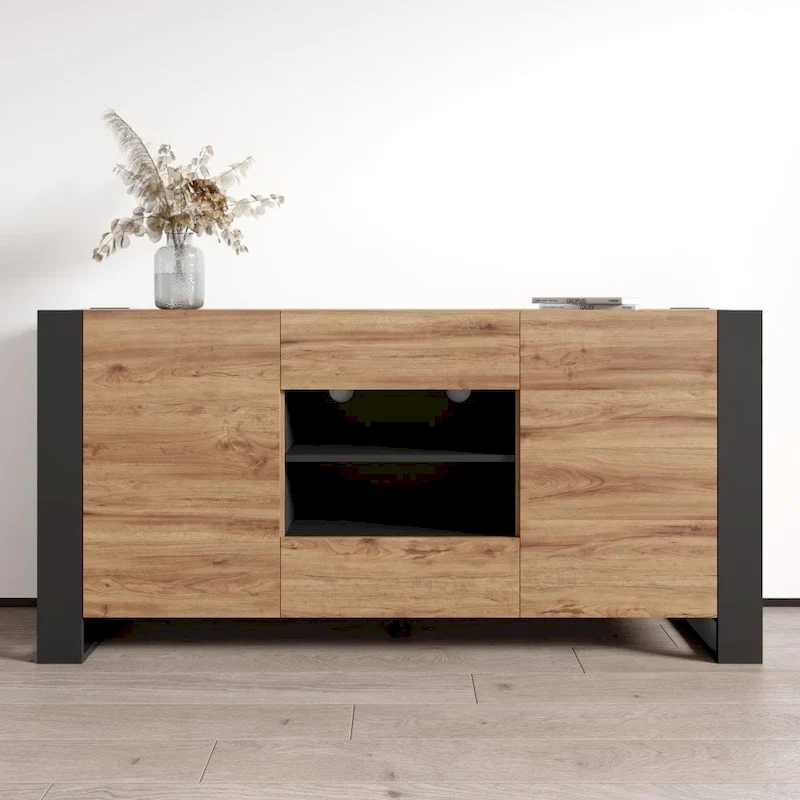 Woody Modern 64.5-inch Sideboard Buffet