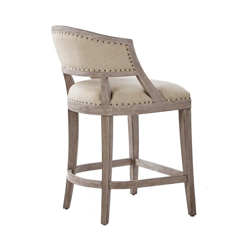 Madison Park Wheatley Natural Counter Stool - 21W x 24.5D x 37.25H