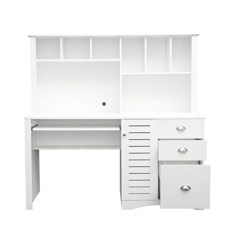 Home Office Computer Desk with Hutch