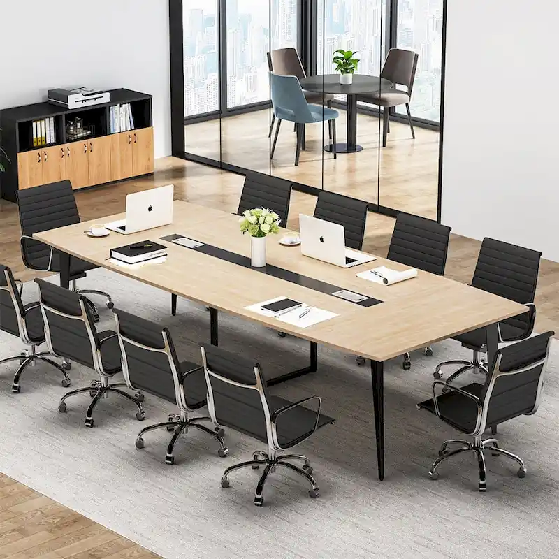 Boat-Shaped Conference Table - 8 Feet - 6-8 Seater