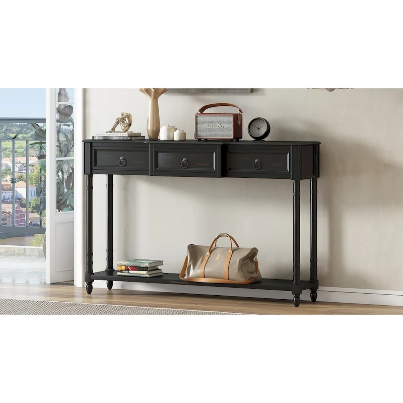 Console Table Sofa Table with Drawers