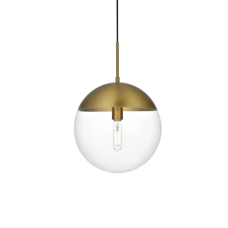 1-Light Pendant with 12 inch Clear Glass