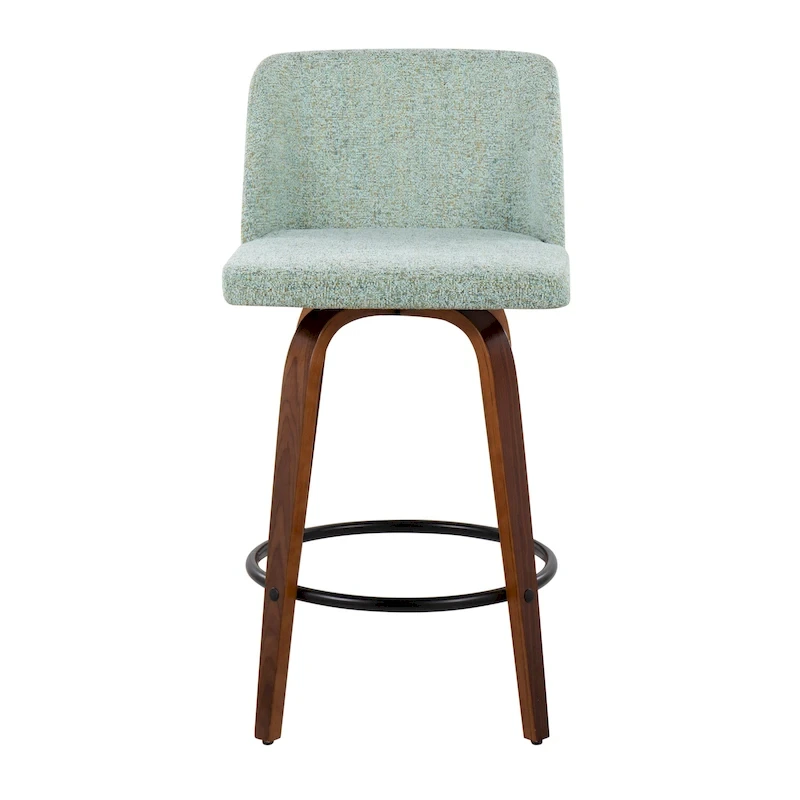 Carson Carrington Vallberga 26  Counter Stool with Black Round Footrest (Set of 2)