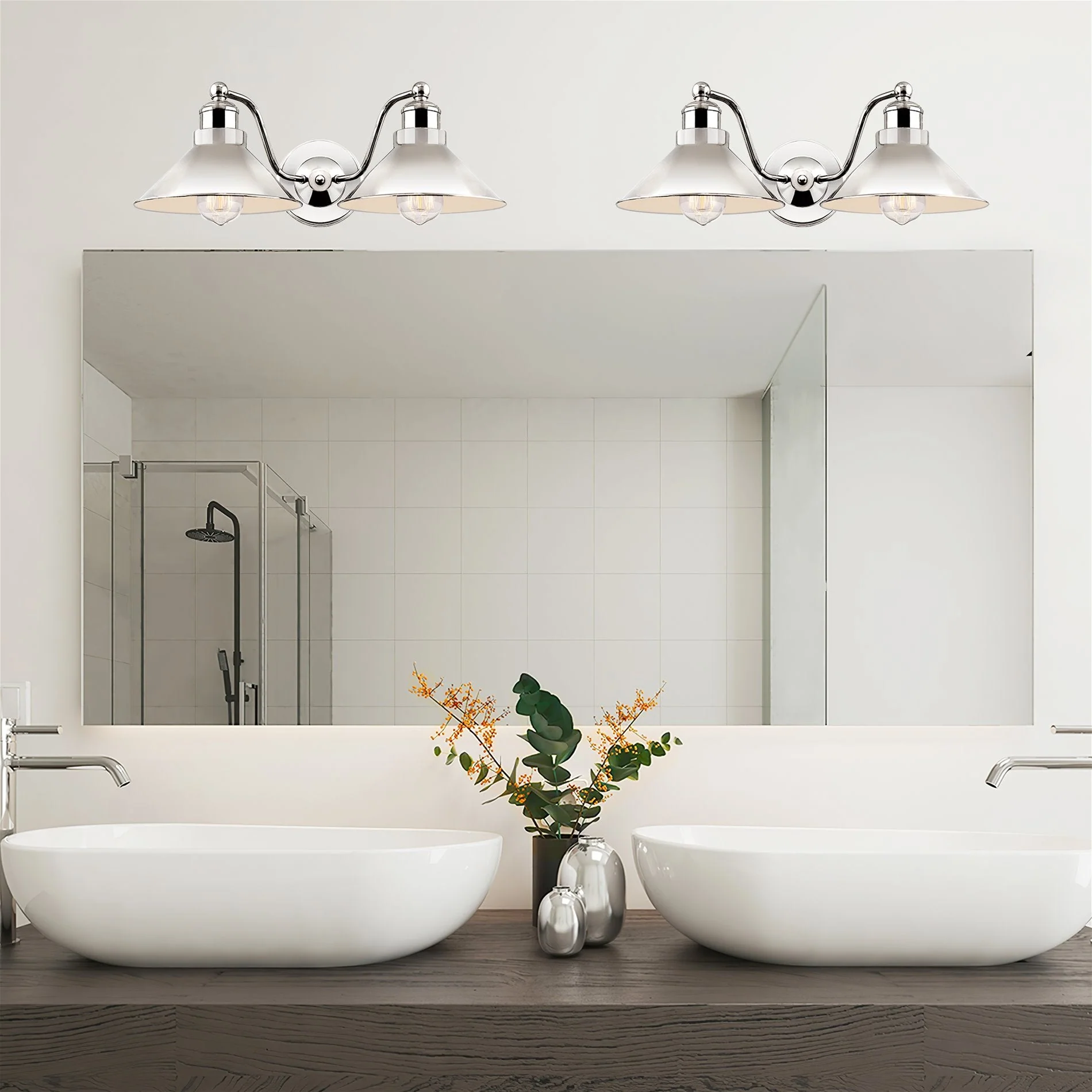 Welton 19 Modern Industrial 2-Light Wall Sconce