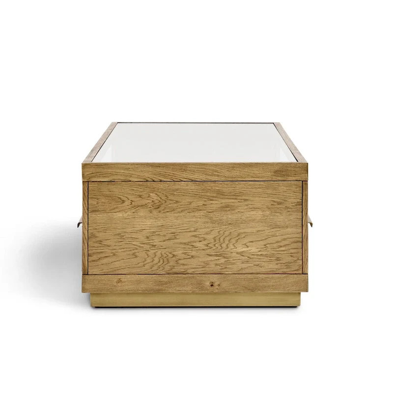 Classic Home Fallbook Four-Drawer Coffee Table in Brown