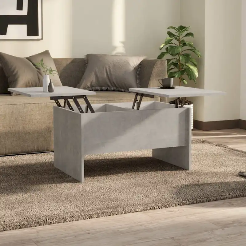 vidaXL Coffee Table Lift Top End Table Accent Side Sofa Table Engineered Wood - 31.5 x 19.7 x 16.7