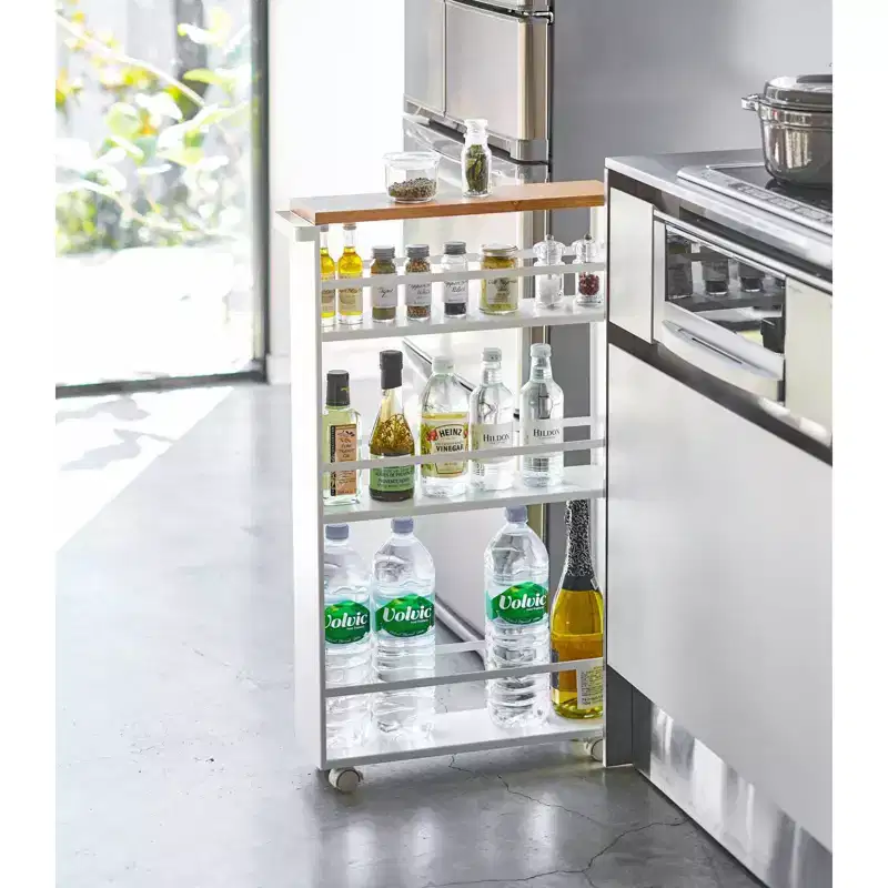 Yamazaki Home Slim Storage Cart (32 H) - Steel