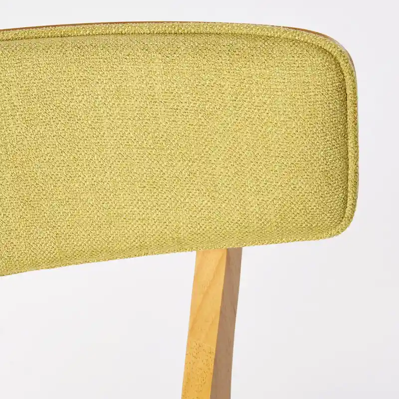 Chazz Mid-Century Modern Upholstered Rubberwood Dining Chairs (Set of 4) by Christopher Knight Home