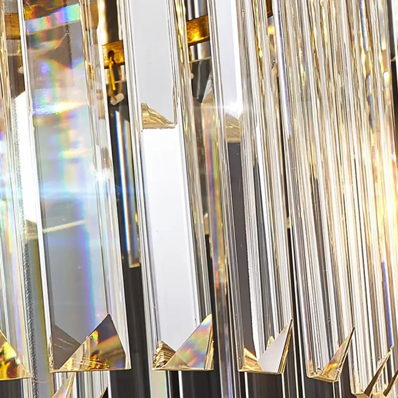 Luxury Crystal Gold Chandelier with Multi-Tiered Design