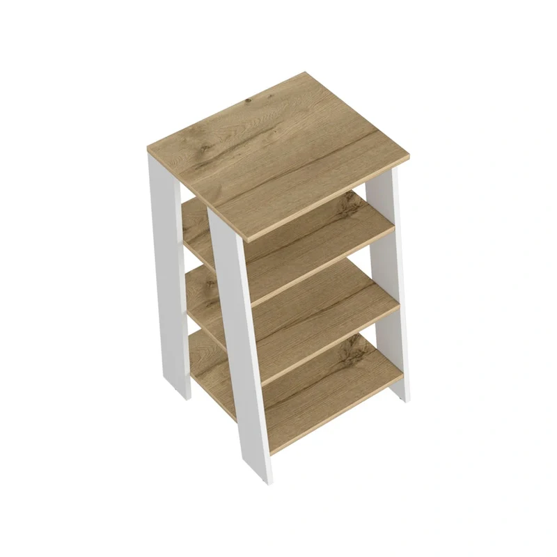 Colyn Linen Cabinet, Four Shelves, Vertical, Light Oak / WhiteHigh quality and durable