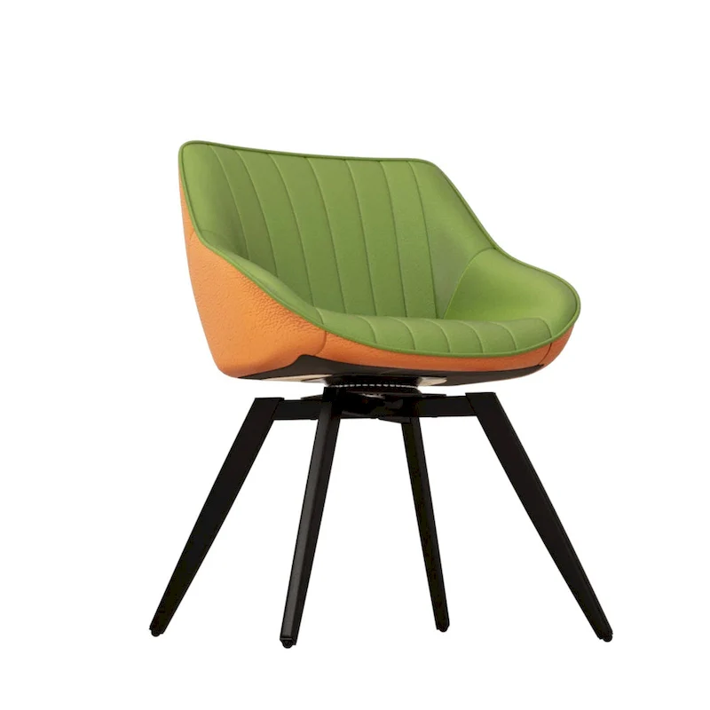 Set Of 2 Dining Chairs With Metal Legs