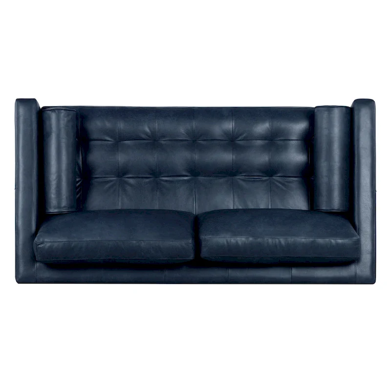 Poly & Bark Napa 72 Apartment Sofa - Full Grain Genuine Italian Leather