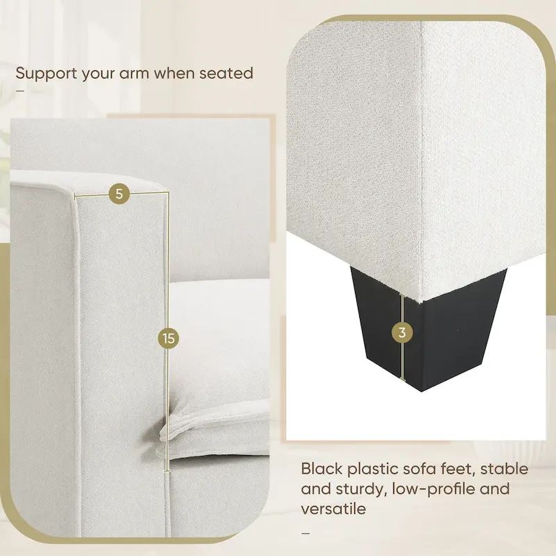 Harper&Bright Designs Modern Multi-fuctional Sectional Cloud Sofa