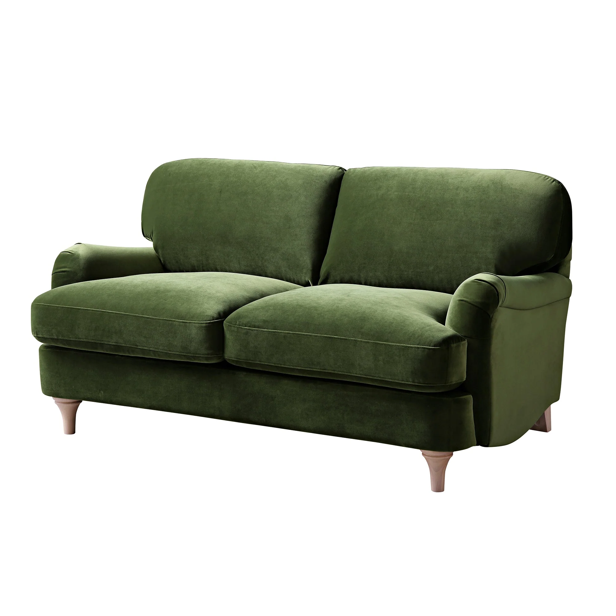 Fern Green Velvet Sofa, 2-Seater