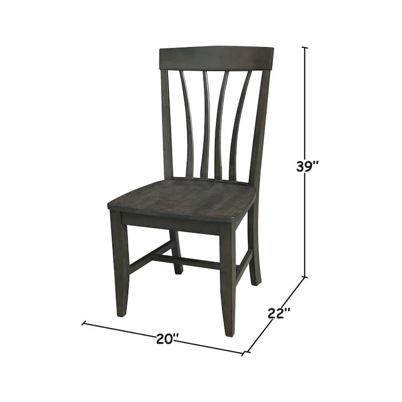 Soma Solid Wood Fanback Chairs Set of 2