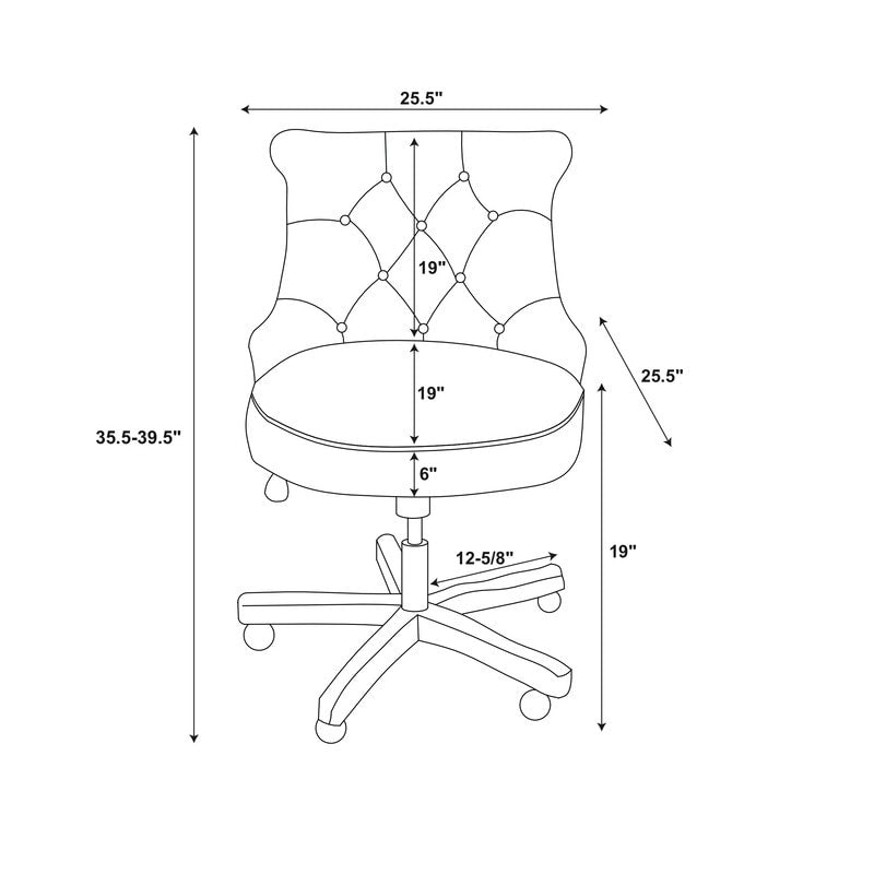Pamela Tufted Swivel Office Chair